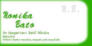 monika bato business card